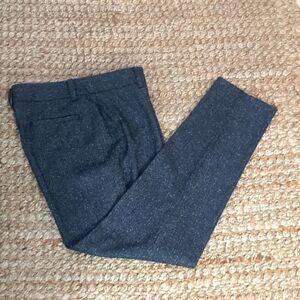 Focus 2000 Pants Size 8 Dress Trousers Tweedy Gray Straight Leg Capsule Work